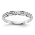 14k White Gold Diamond Wedding Band, 0.135 ct, Size 7, 1.96 g - ID5S9RM2097B-013-WAA8L7