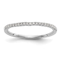 14k White Gold Diamond Wedding Band, 0.126 ct, Size 7, 1.09 g - ID5S9RM2130B-013-WAA8L7