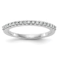 14k White Gold 1/5 carat Diamond Complete Wedding Band, 0.204 ct, Size 7, 2.05 g - ID5S9RM2137B-020-WAA8L7