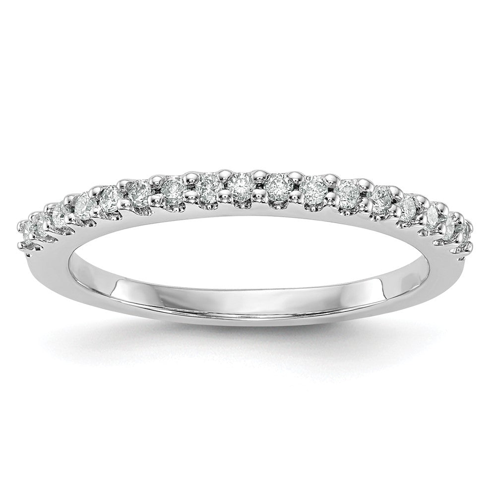14k White Gold 1/5 carat Diamond Complete Wedding Band, 0.204 ct, Size 7, 2.05 g - ID5S9RM2137B-020-WAA8L7