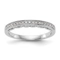 14K White Gold 1/10 carat Diamond Complete Wedding Band, 0.114 ct, Size 7, 1.9 g - ID5S9RM2213B-011-WAA8L7
