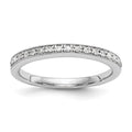 14k White Gold 1/4 carat Diamond Set of 2 Complete Wedding Bands, 0.272 ct, Size 7, 4.2 g - ID5S9RM2215B-025-WAA8L7