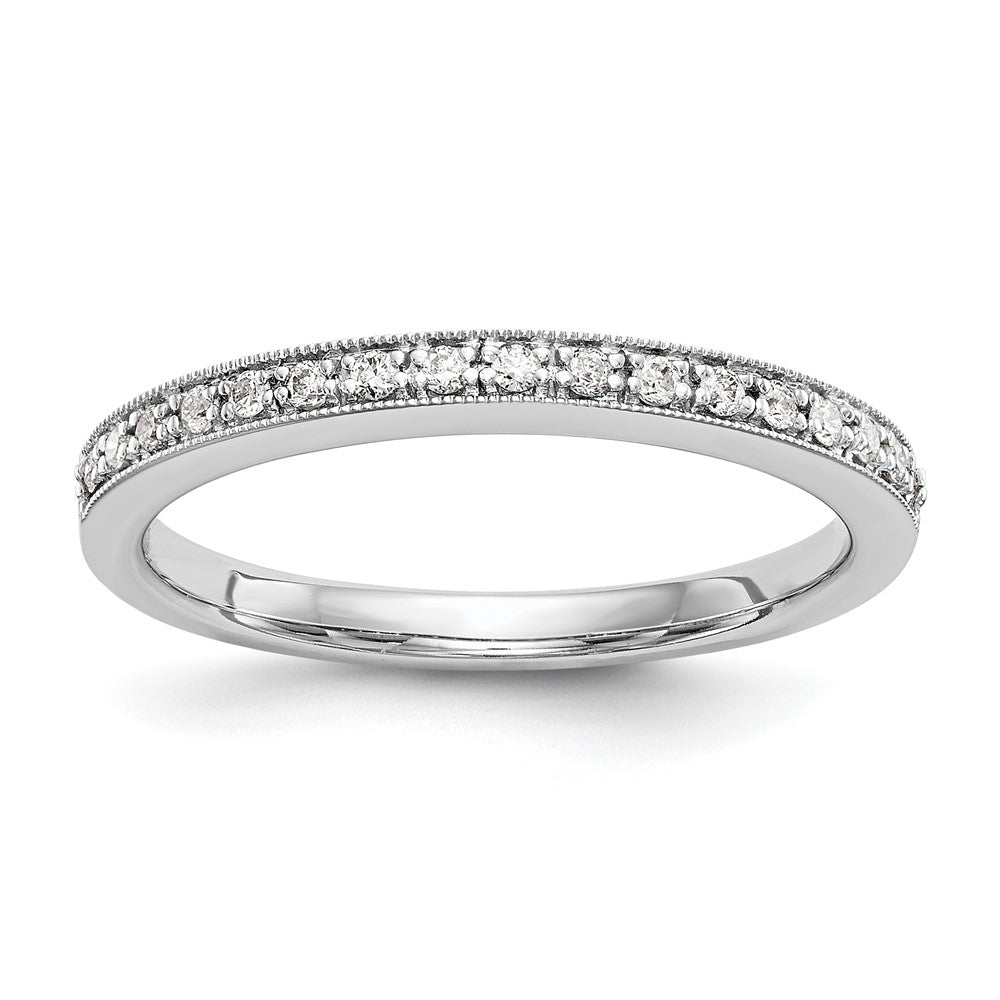 14k White Gold 1/4 carat Diamond Set of 2 Complete Wedding Bands, 0.272 ct, Size 7, 4.2 g - ID5S9RM2215B-025-WAA8L7
