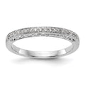 14K White Gold Diamond Wedding Band, 0.168 ct, Size 7, 2.18 g - ID5S9RM2241B-016-WAA8L7
