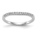 14k White Gold 1/8 carat Diamond Complete Wedding Band, 0.12 ct, Size 7, 1.66 g - ID5S9RM2305B-013-WAA8L7