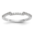 14K White Gold Diamond Wedding Band, 0.264 ct, Size 7, 1.89 g - ID5S9RM2306B-026-WAA8L7