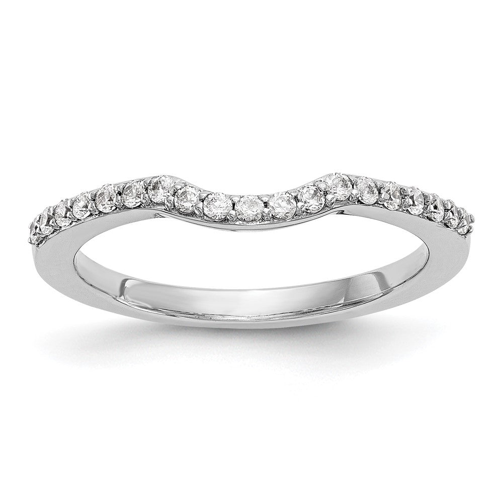 14kw Lab Grown Diamond VS/SI+ G+ Wedding Band, 0.25 ct, Size 7