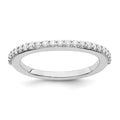 True Origin 14K White Gold 1/3 carat Lab Grown Diamond VS+ F+ Complete Wedding Band, 0.345 ct, Size 7, 2.19 g