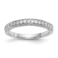 14k White Gold 1/5 carat Diamond Complete Wedding Band, 0.204 ct, Size 7, 2.75 g - ID5S9RM2371B-020-WAA8L7