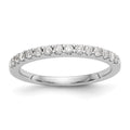 14k White Gold Diamond Wedding Band, 0.35 ct, Size 7, 2.61 g - ID5S9RM2377B-033-WAA8L7