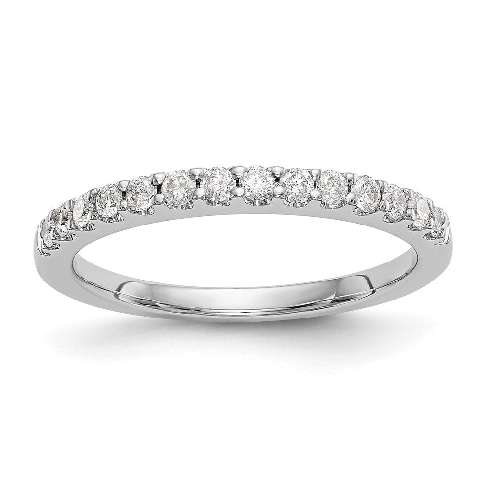 14k White Gold Diamond Wedding Band, 0.35 ct, Size 7, 2.61 g - ID5S9RM2377B-033-WAA8L7
