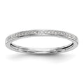 14k White Gold 1/6 carat Diamond Set of 2 Complete Wedding Bands, 0.162 ct, Size 7, 2.38 g - ID5S9RM2388B-016-WAA8L7