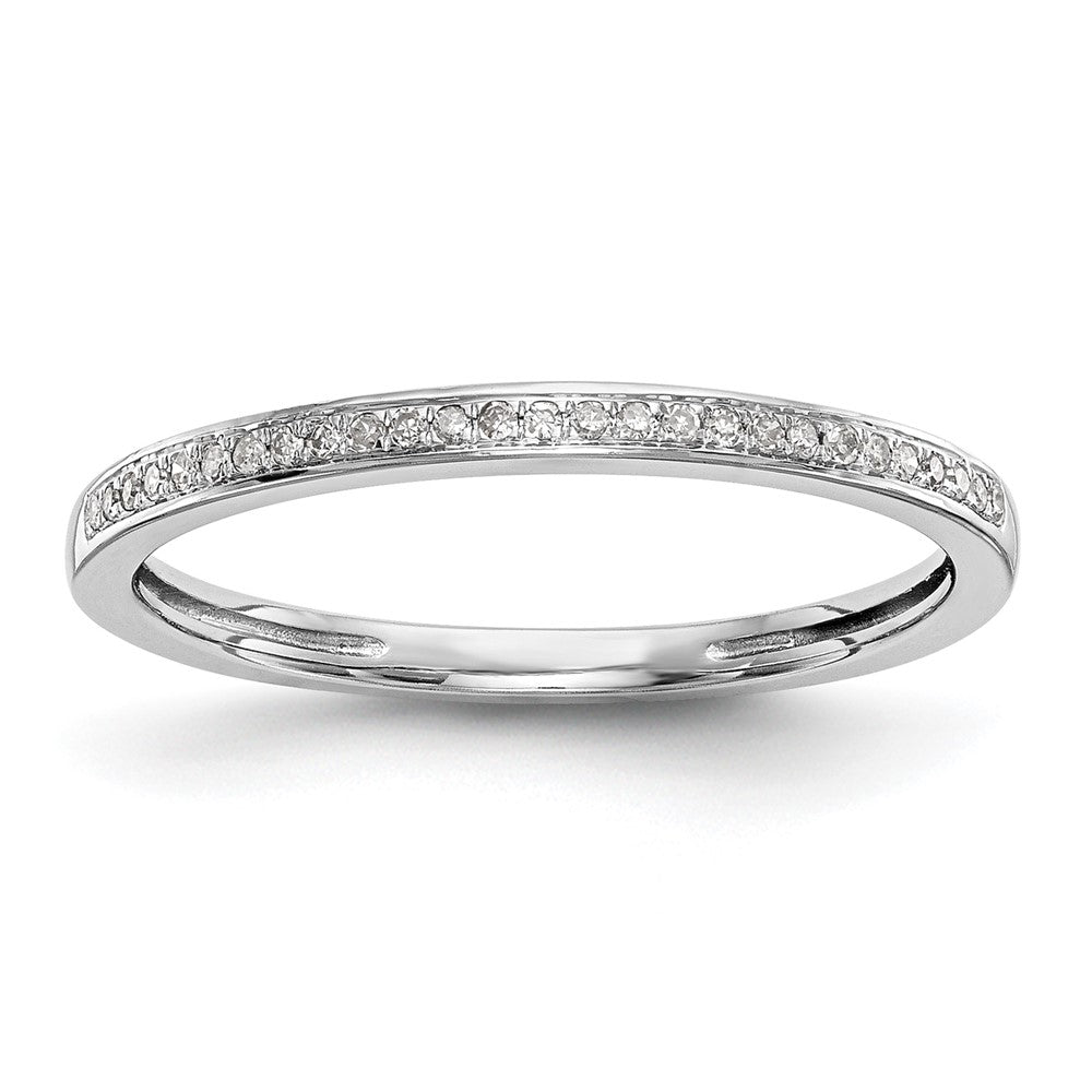 14k White Gold 1/6 carat Diamond Set of 2 Complete Wedding Bands, 0.162 ct, Size 7, 2.38 g - ID5S9RM2388B-016-WAA8L7