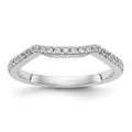 14kw Lab Grown Diamond VS/SI+ G+ Wedding Band, 0.22 ct, Size 7