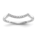14k White Gold Diamond Wedding Band, 0.08 ct, Size 7, 1.62 g - ID5S9RM2542B-009-WAA8L7