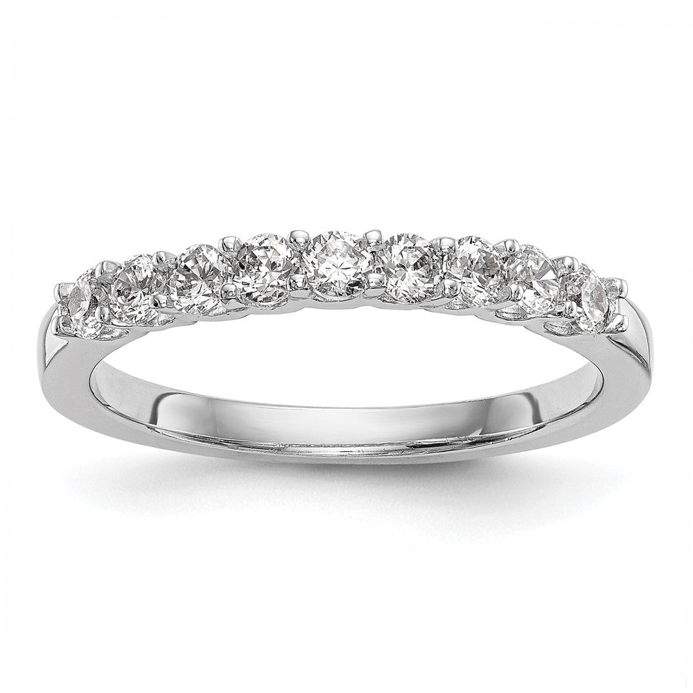 14k White Gold Diamond Wedding Band, 0.36 ct, Size 7, 2.33 g - ID5S9RM2773B-035-WAA8L7