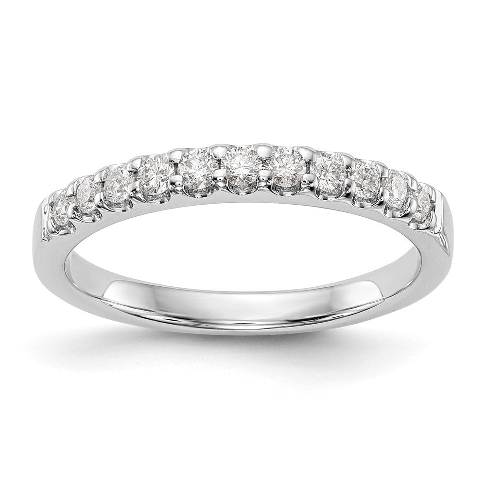 14k White Gold 1/3 carat Diamond Complete Wedding Band, 0.315 ct, Size 7, 2.61 g - ID5S9RM2781B-033-WAA8L7