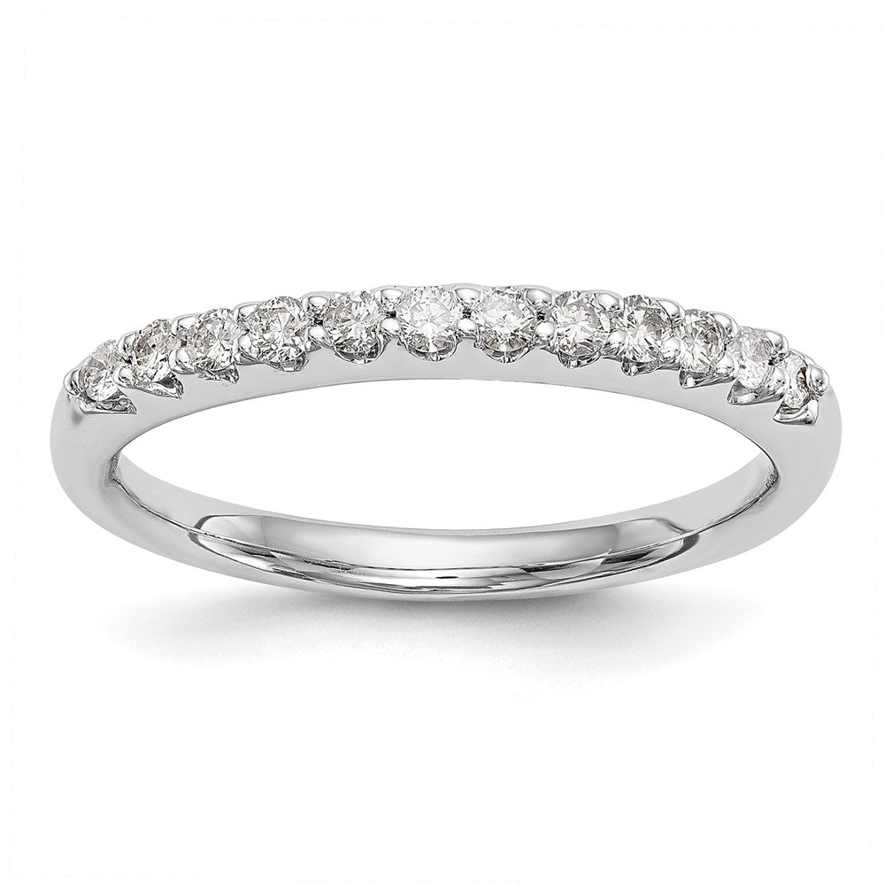 14k White Gold 1/4 carat Diamond Complete Wedding Band, 0.24 ct, Size 7, 2.47 g - ID5S9RM2785B-025-WAA8L7