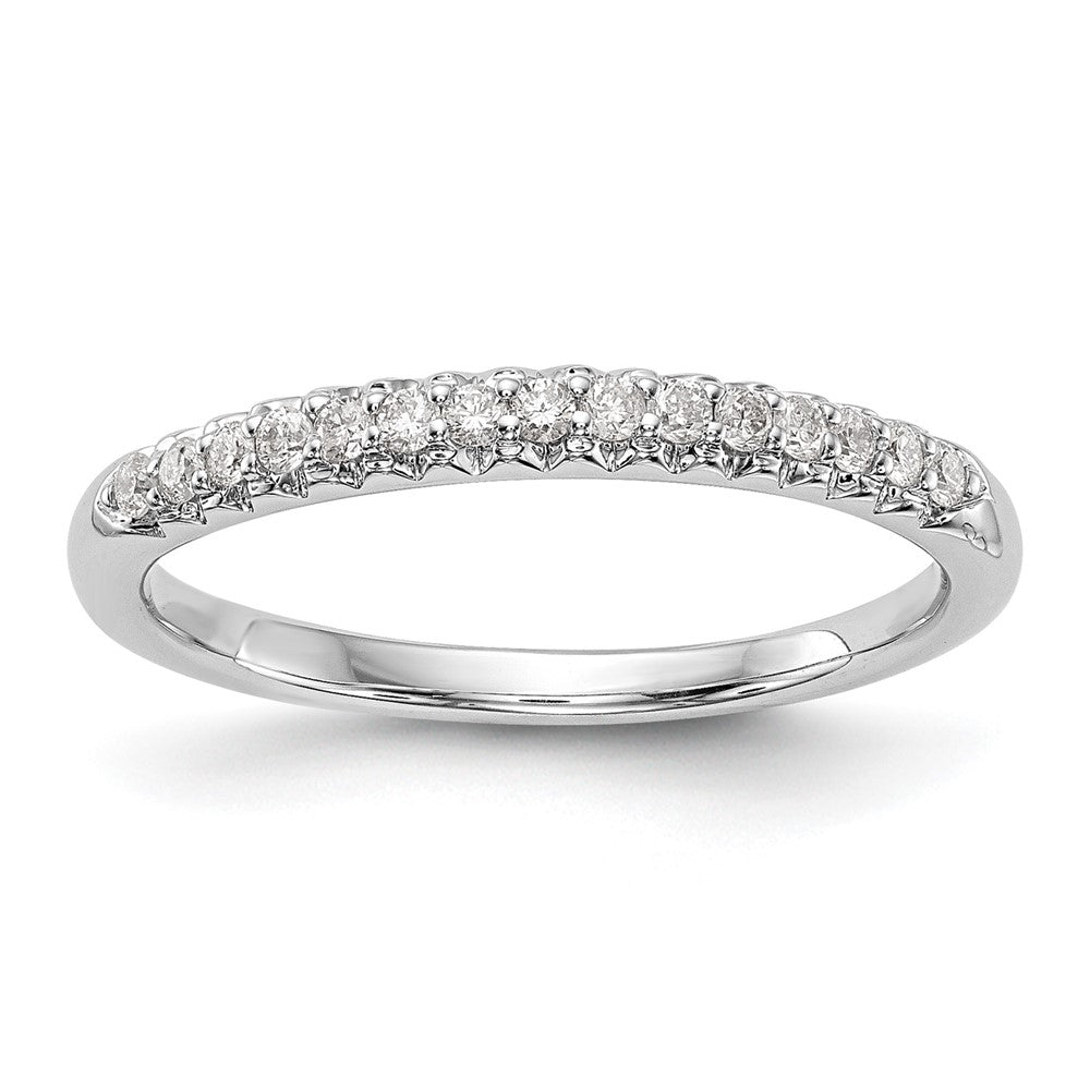 14k White Gold 1/6 carat Diamond Complete Wedding Band, 0.164 ct, Size 7, 1.88 g - ID5S9RM2787B-016-WAA8L7
