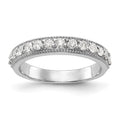 14k White Gold Diamond Wedding Band, 0.455 ct, Size 7, 3.49 g - ID5S9RM2792B-045-WAA8L7