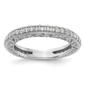 14k White Gold 1/2 carat Diamond Complete Wedding Band, 0.556 ct, Size 7, 2.7 g - ID5S9RM2846B-055-WAA8L7