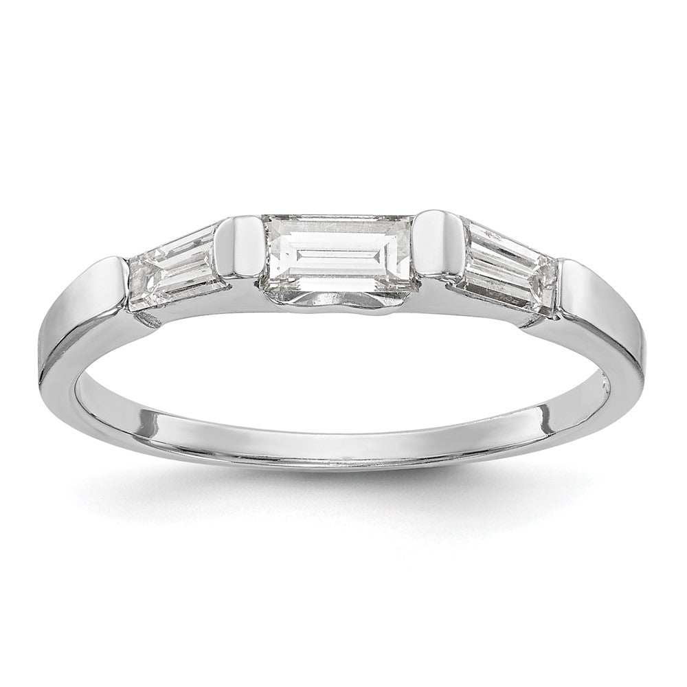 14K White Gold Baguette Diamond Complete Wedding Band, 0.4 ct, Size 7, 1.55 g - ID5S9RM3016B-061-WAA8L7