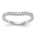 14K White Gold 1/3 carat Diamond Complete Wedding Band, 0.335 ct, Size 7, 2.16 g - ID5S9RM3025B-038-WAA8L7