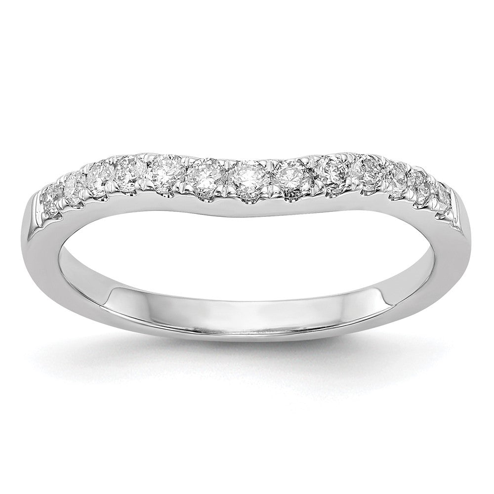 14K Yellow Gold Diamond Wedding Band, 0.325 ct, Size 7