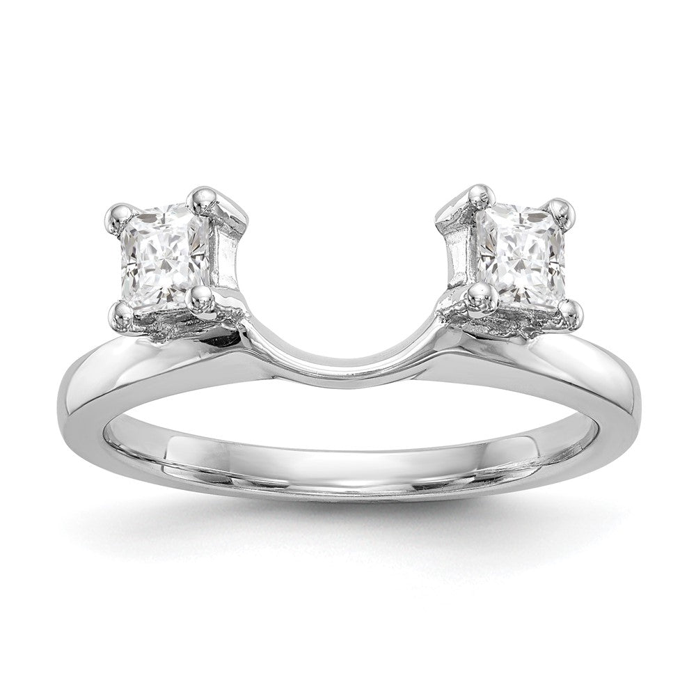 14K White Gold Diamond Wrap, 0.34 ct, Size 7