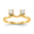 14K Yellow Gold Diamond Wrap, 0.25 ct, Size 7