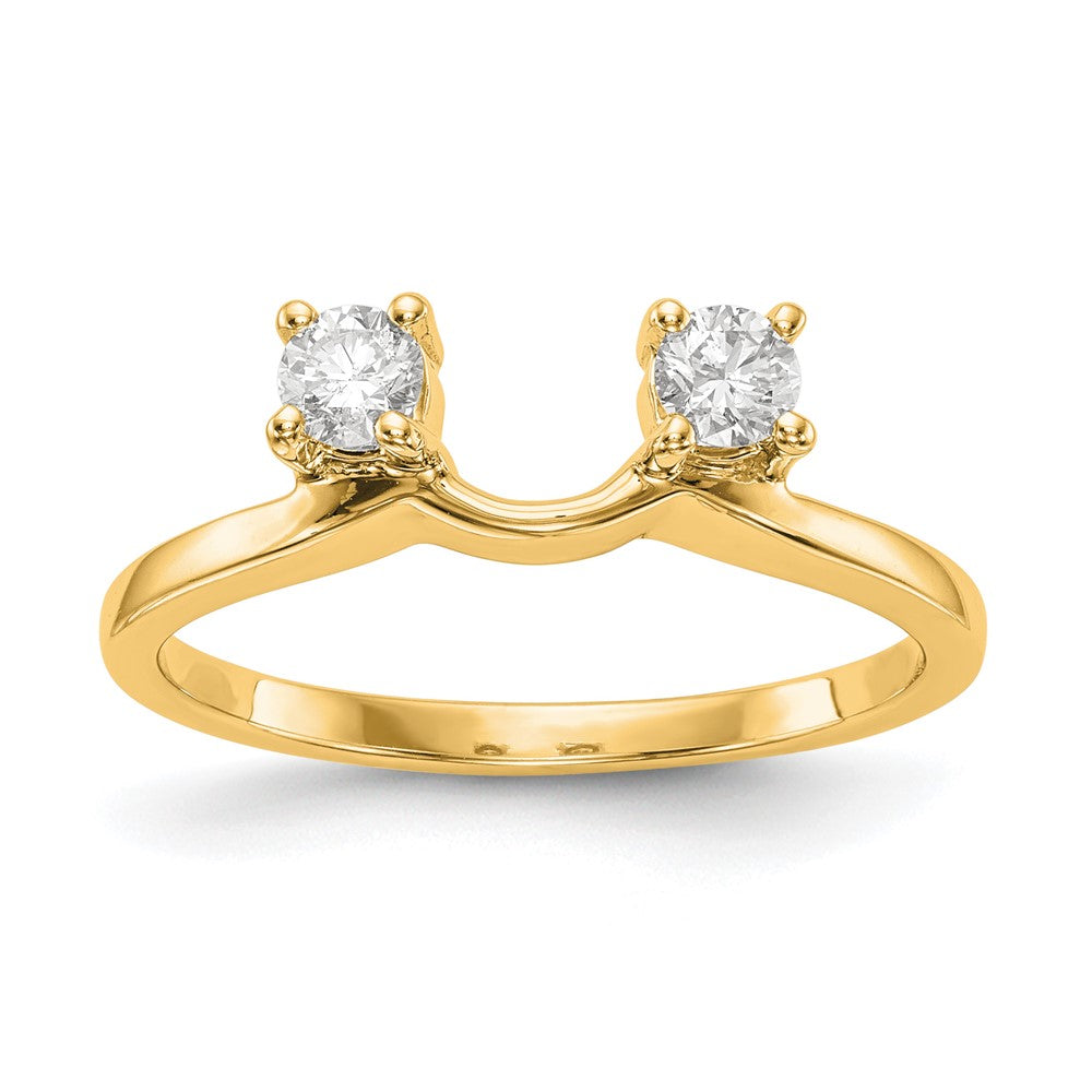 14K Yellow Gold Diamond Wrap, 0.25 ct, Size 7
