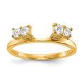 14K Yellow Gold Diamond Wrap, 0.29 ct, Size 7