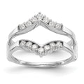 14K White Gold 1/3 carat Diamond Complete Ring Guard, 0.33 ct, Size 7, 3.09 g - ID5S9RM3099B-035-WAA8L7