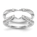 14K White Gold 1/4 carat Diamond Complete Ring Guard, 0.268 ct, Size 7, 4.15 g - ID5S9RM3102B-025-WAA8L7