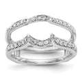 14K White Gold 1/3 carat Diamond Complete Ring Guard, 0.312 ct, Size 7, 3.59 g - ID5S9RM3103B-033-WAA8L7