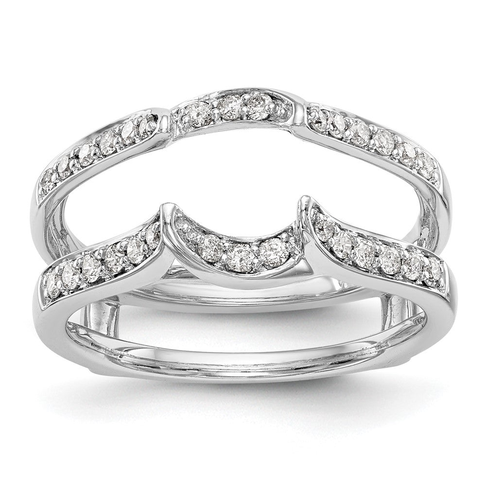14K White Gold 1/3 carat Diamond Complete Ring Guard, 0.312 ct, Size 7, 3.59 g - ID5S9RM3103B-033-WAA8L7