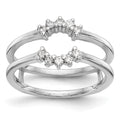 14K White Gold 1/5 carat Diamond Complete Ring Guard, 0.2 ct, Size 7, 3.48 g - ID5S9RM3105B-020-WAA8L7