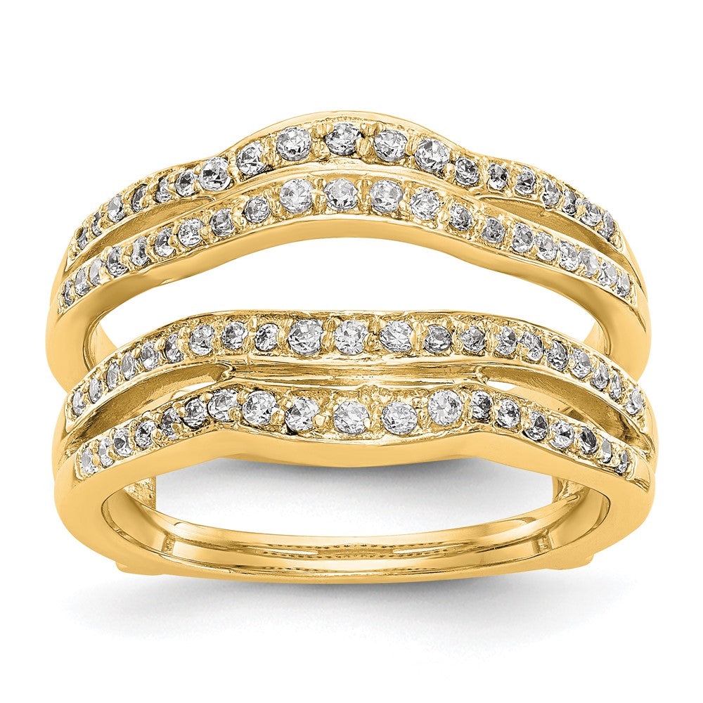 14K Yellow Gold Diamond Guard, 0.486 ct, Size 7, 7.58 g - ID5S9RM3108B-048-YAA8L7
