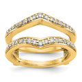 14K Yellow Gold Diamond Guard, 0.47 ct, Size 7, 5.76 g