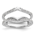 14K White Gold 1/3 carat Diamond Complete Ring Guard, 0.328 ct, Size 7, 3.41 g - ID5S9RM3117B-033-WAA8L7