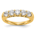 14K Yellow Gold 5-Stone Diamond Band, 0.325 ct, Size 7, 2.88 g