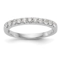 14K White Gold 11-Stone 1/3 carat Complete Diamond Band, 0.33 ct, Size 7, 2.07 g - ID5S9RM3204B-033-WAA8L7