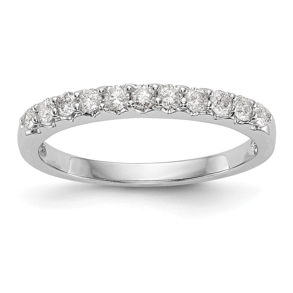 14K White Gold 11-Stone 1/3 carat Complete Diamond Band, 0.33 ct, Size 7, 2.07 g - ID5S9RM3204B-033-WAA8L7