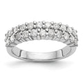 14K White Gold Diamond Band, 0.99 ct, Size 7, 3.35 g - ID5S9RM3211B-100-WAA8L7