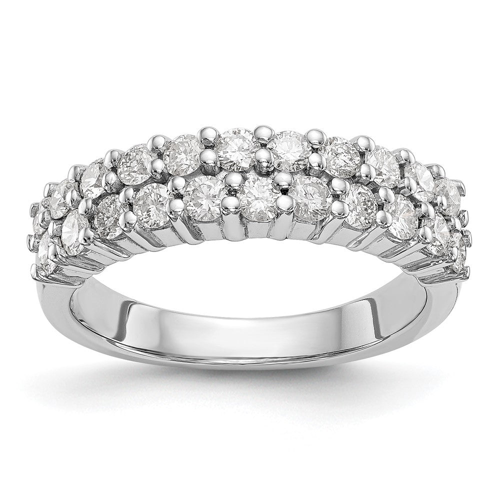 14K White Gold Diamond Band, 0.99 ct, Size 7, 3.35 g - ID5S9RM3211B-100-WAA8L7