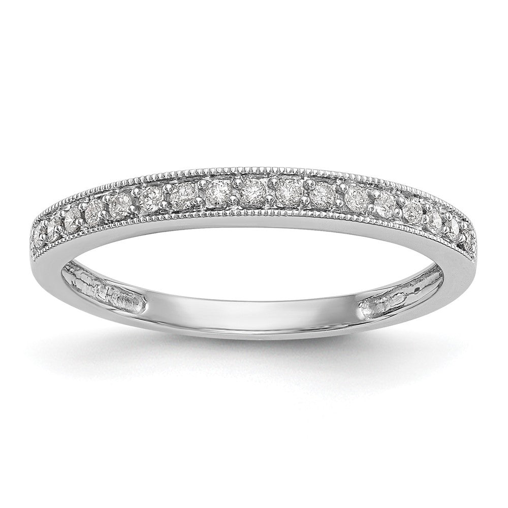 Platinum Diamond Band, 0.17 ct, Size 7, 2.65 g