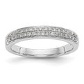14K White Gold Micro Pave 1/5 carat Complete Diamond Band, 0.21 ct, Size 7, 2.81 g - ID5S9RM3254B-020-WAA8L7