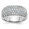 14K White Gold Pave 1.6 carat Complete Diamond Band, 1.59 ct, Size 7, 6.35 g - ID5S9RM3255B-160-WAA8L7
