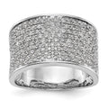 14K White Gold Micro Pave 1 carat Complete Diamond Band, 1.008 ct, Size 7, 6.71 g - ID5S9RM3256B-100-WAA8L7