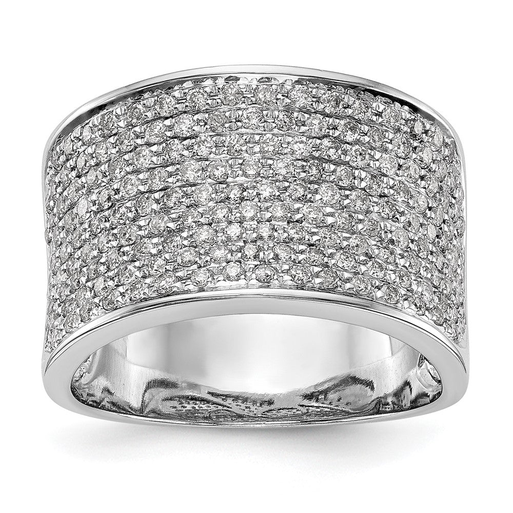14K White Gold Micro Pave 1 carat Complete Diamond Band, 1.008 ct, Size 7, 6.71 g - ID5S9RM3256B-100-WAA8L7